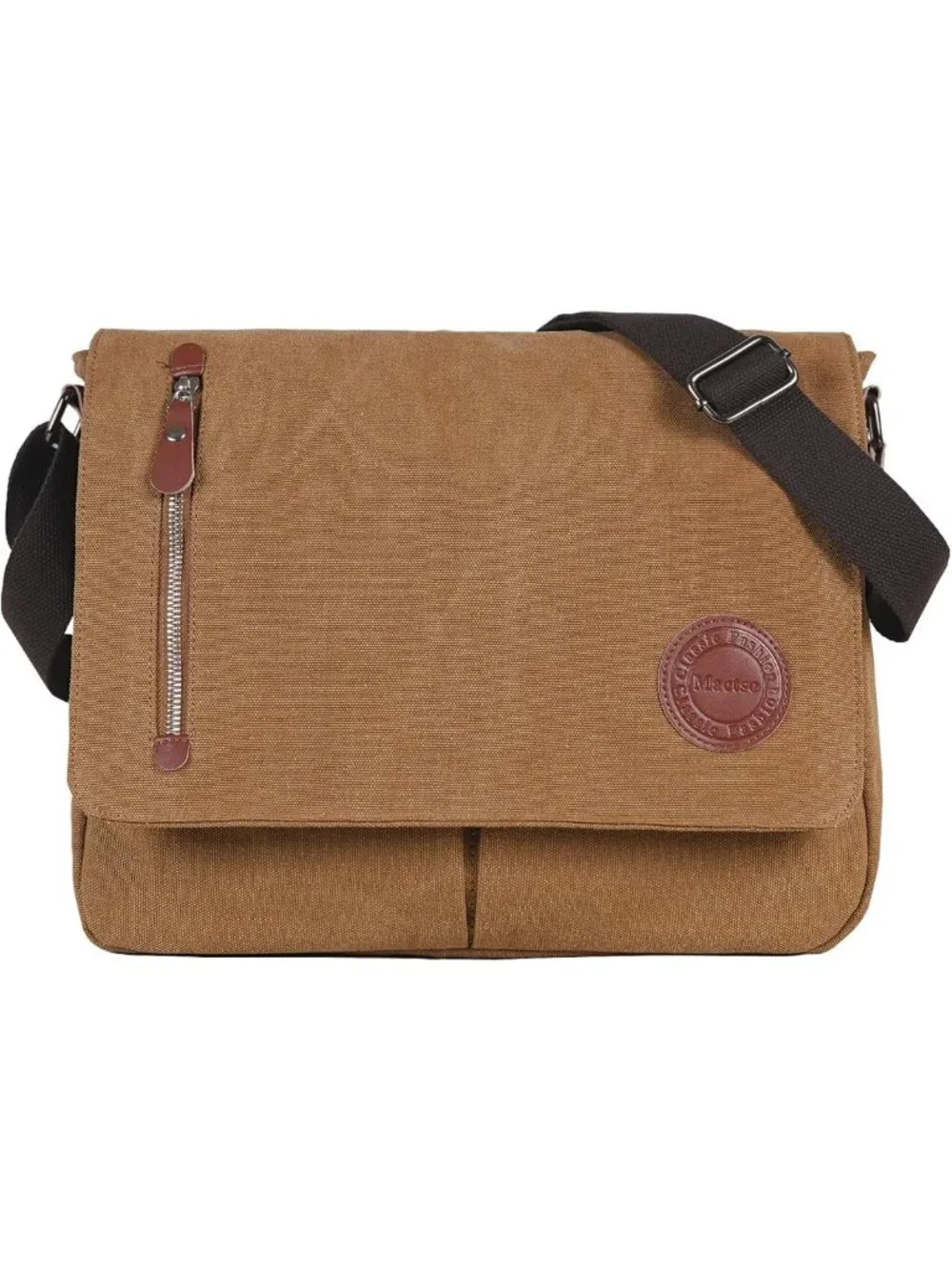 Vintage Canvas Messenger Bag, 13.5